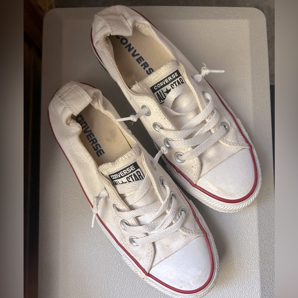 Converse All Star Slip On White Sneakers